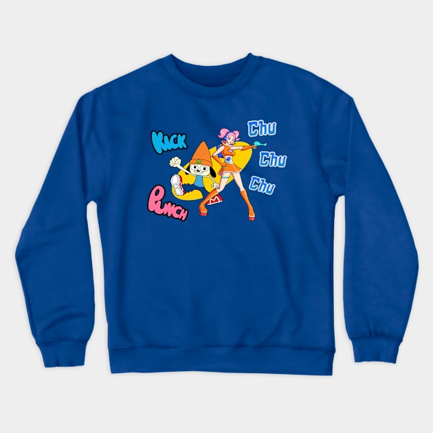 Kick! Punch! Chu! Chu! Chu1 Crewneck Sweatshirt by Charlie8090